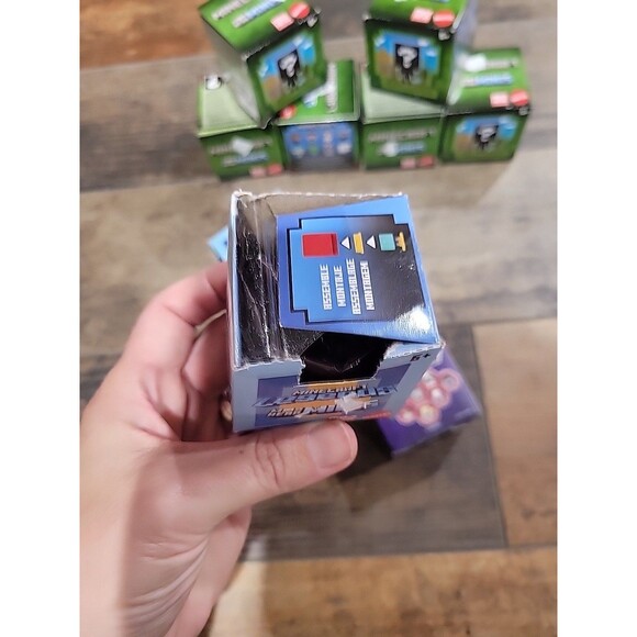 Mattel Minecraft Mob Head Mini Blind Box Figures NEW Lot Of 7 Green, Blue Box - Picture 6 of 9